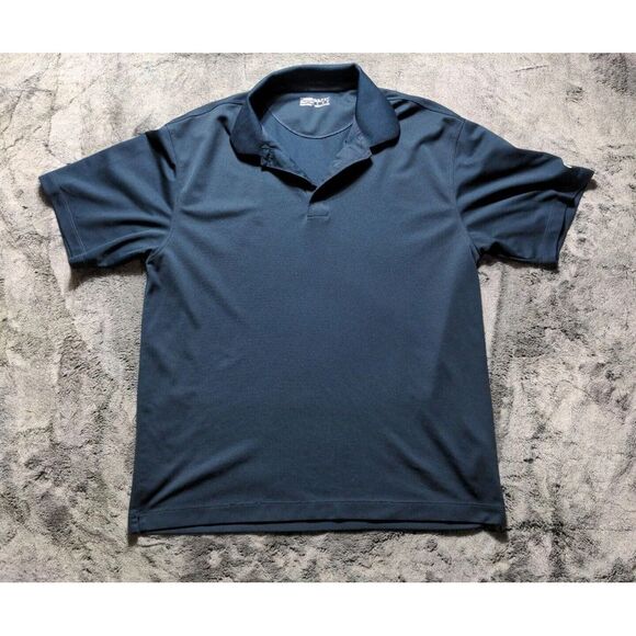 Nike Other - Nike Golf Fit Dry Short Sleeve Polo Shirt Men's Size Large Blue